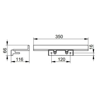 Полочка для душа Keuco Reva 12858370000 черный матовый